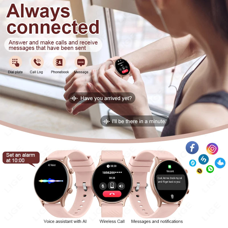 Smartwatch Feminino – Beleza, Saúde e Praticidade em um Único Acessório