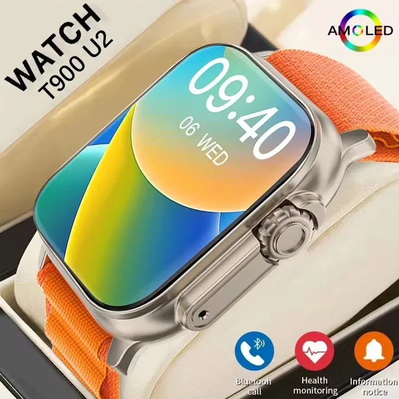 Apple Watch T900 49mm NFC 2024 - Estilo, Saúde e Conexão em Um Único Relógio para a Mulher Moderna