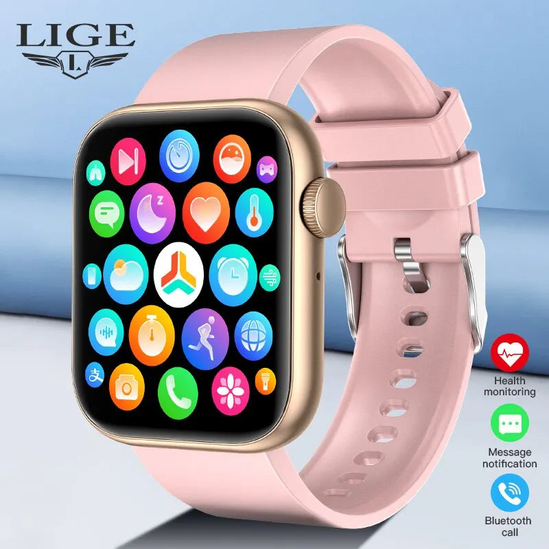 LIGE Smartwatch Feminino – Beleza, Saúde e Controle na Palma da Sua Mão