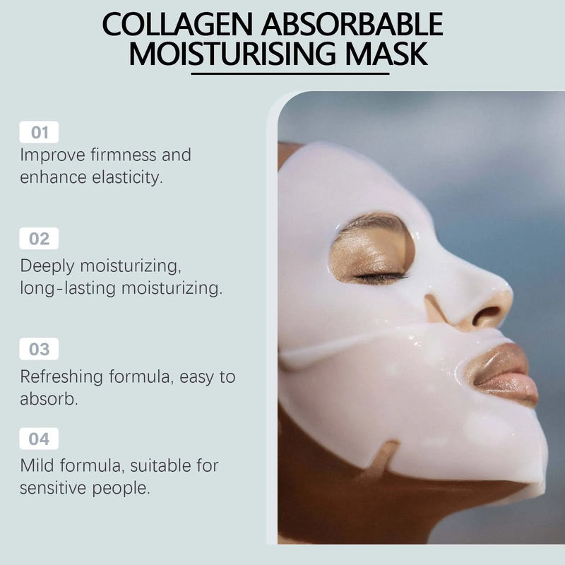 Máscara Facial de Colágeno – Hidratação Profunda para Peles Radiantes e Sem Marcas de Expressão!